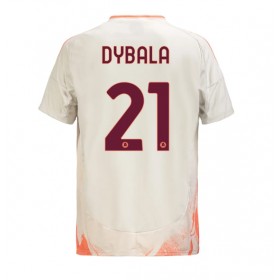 Pánské fotbalový oblečení AS Roma Paulo Dybala #21 Venkovní košile 2024-25 Krátkým Rukávem